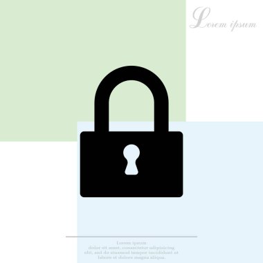 asma kilit simge tasarlamak