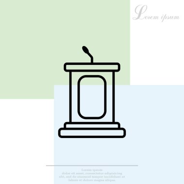 tribün basit simgesi 