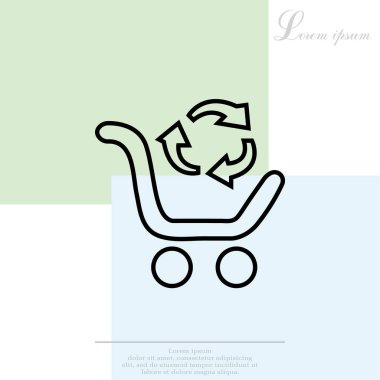 Satınalma düz simgesi 