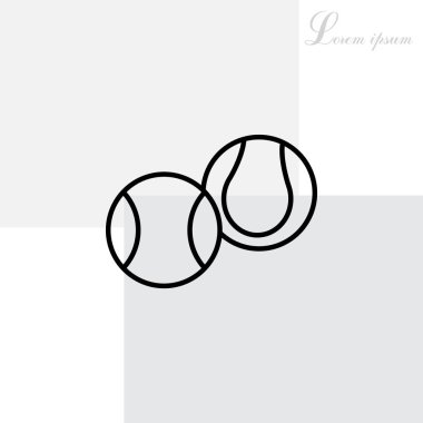 Tenis topları simgesi