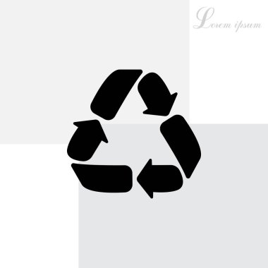 geri dönüşüm işareti simgesi