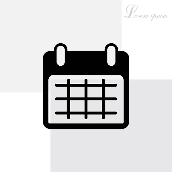 Calendario Icona piatta — Vettoriale Stock