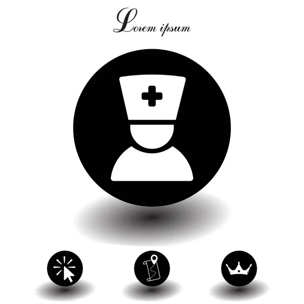 Arzt-Ikone — Stockvektor