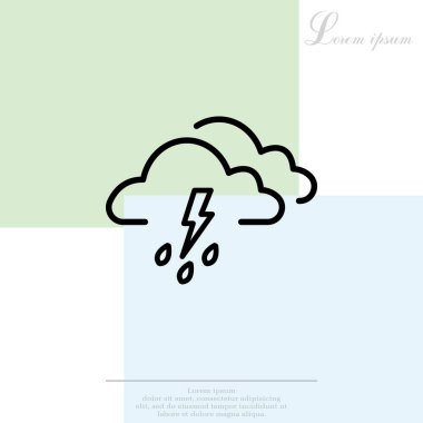 Fırtına yağmur simgesi