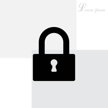 asma kilit simge tasarlamak