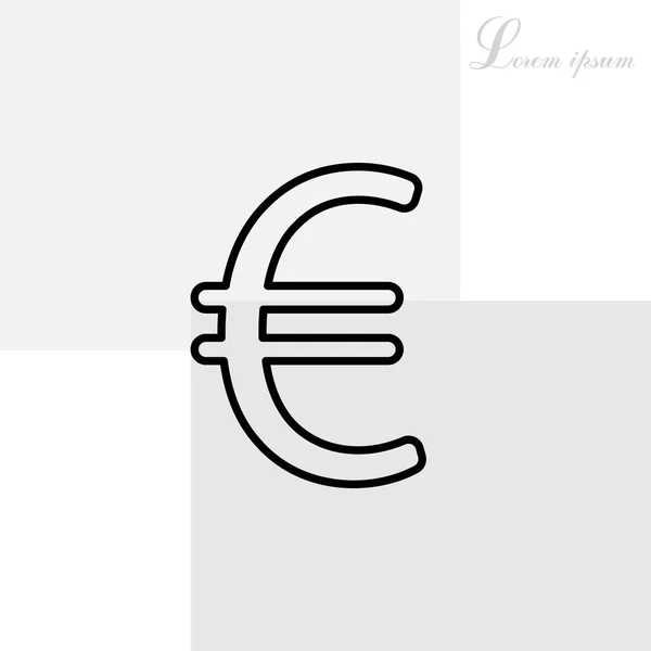 Euro satırı simgesi — Stok Vektör