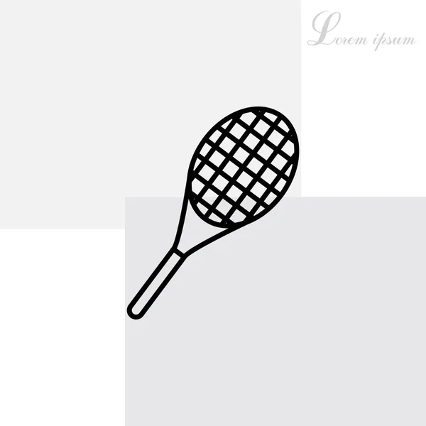 Εικονίδιο ρακέτα του τένις — Διανυσματικό Αρχείο