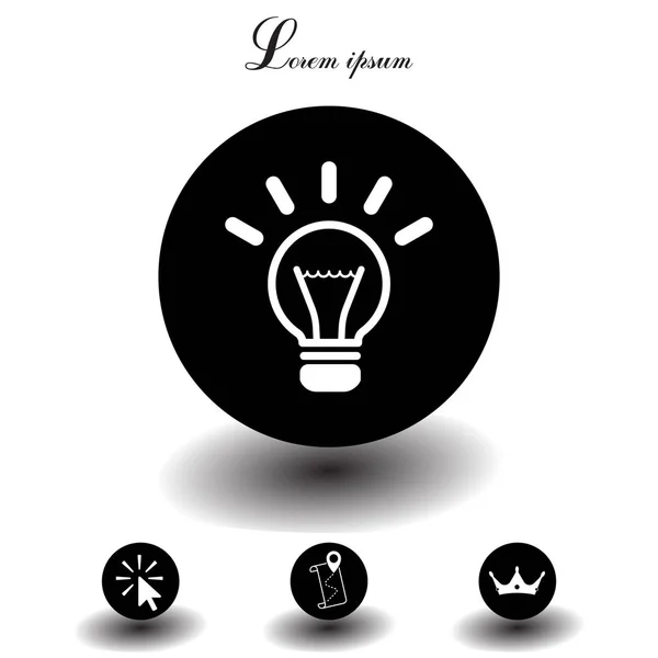 Signo de luz ideas — Vector de stock
