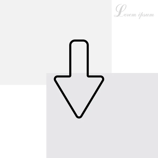 Flèche vers le bas icône — Image vectorielle