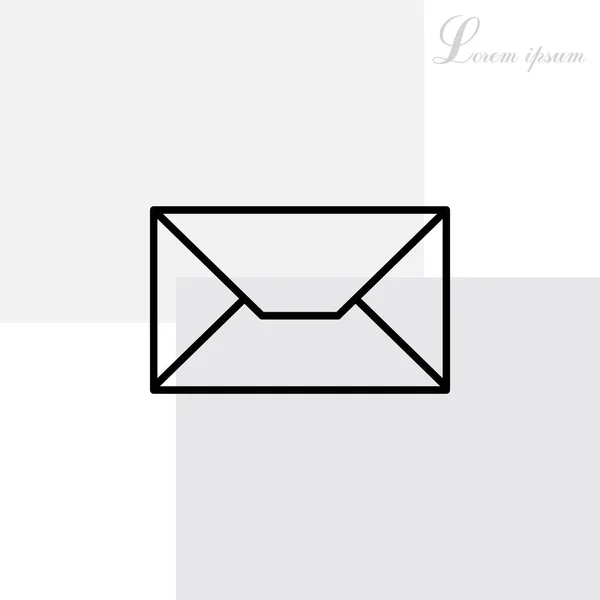 Enveloppe mail icône. — Image vectorielle