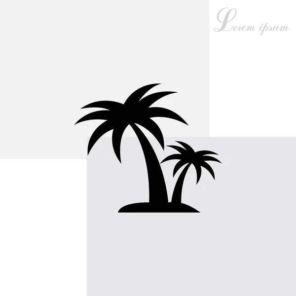 Icona Palm Flat — Vettoriale Stock
