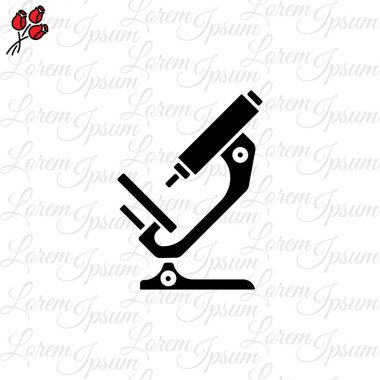 Mikroskop basit simgesi