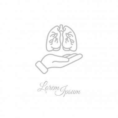 Akciğerlerde el simgesi