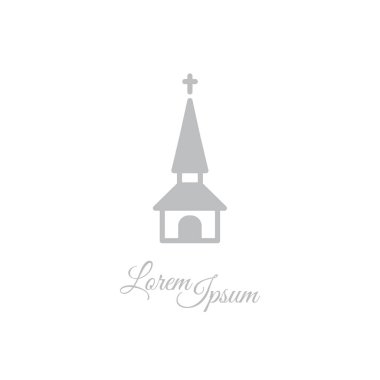 Kilise düz simgesi 