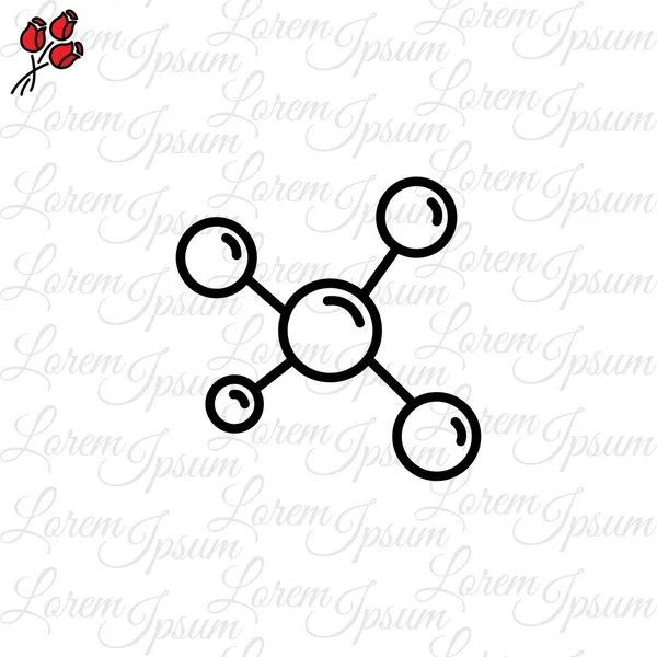 Molecule web icon — Stock Vector