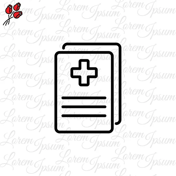 Icono de formularios médicos — Archivo Imágenes Vectoriales