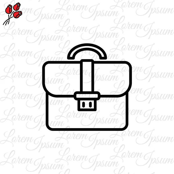 Icono del maletín web — Vector de stock