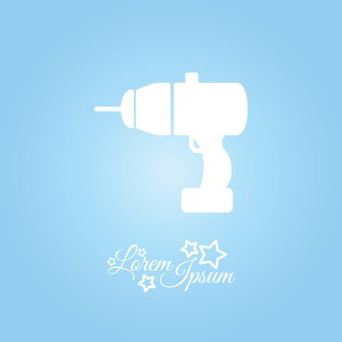 Elektrikli tornavida düz simgesi