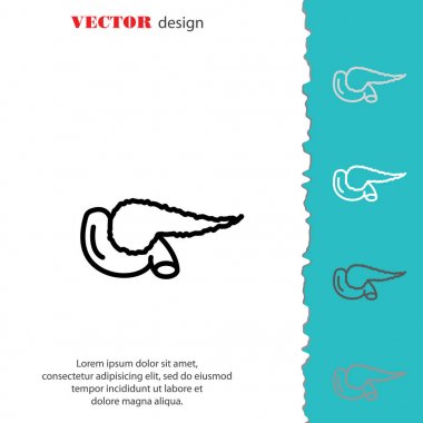 Web satırı simgesi. Pankreas