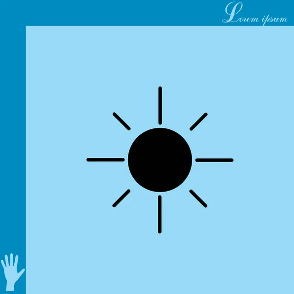 flat sun icon