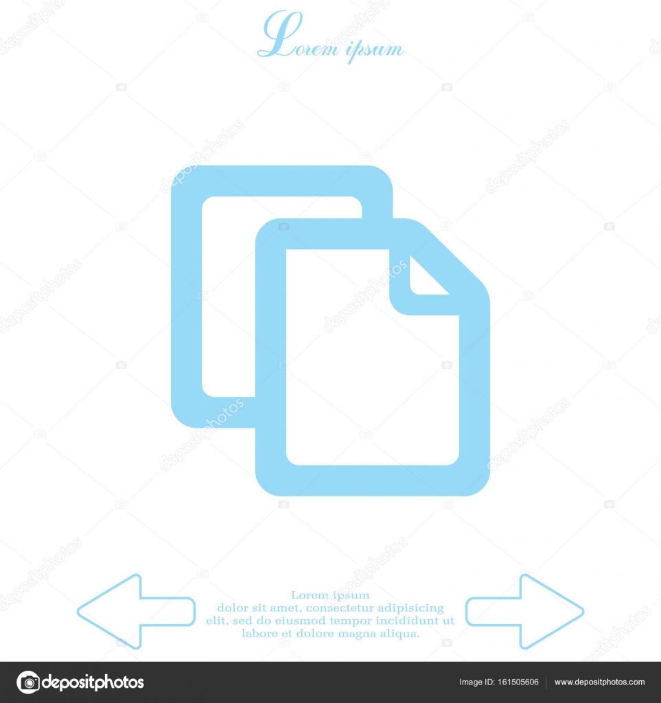 Copy file icon Stock Vector Image by ©PPVector 161505606
