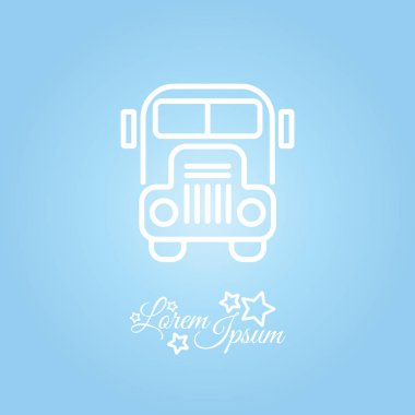 okul servisi simgesi