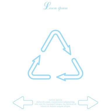 düz simgesi işleme atık