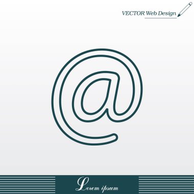 ticari düz simgesinin