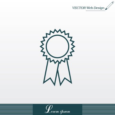 madalya düz simgesi