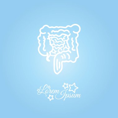 Bağırsak sağlık simgesi