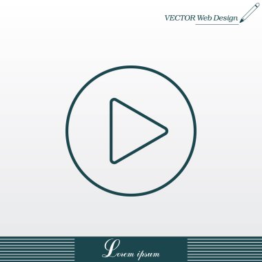 düğme web simgesi oynamak