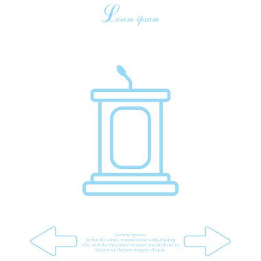 Basit podyum simgesi