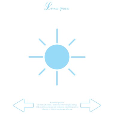 Düz güneş simgesi