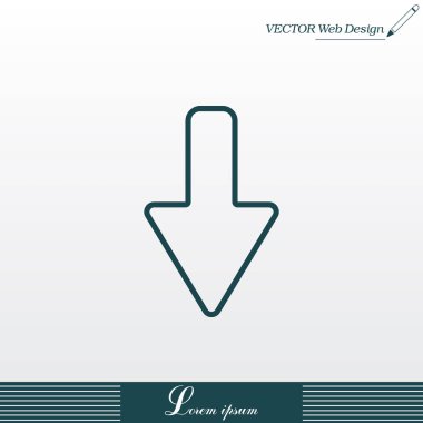 Satırı simgesi aşağı ok