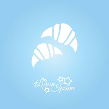 Kruvasan yemek simgesi