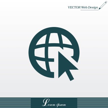 Küre ve fare imleç simgesi