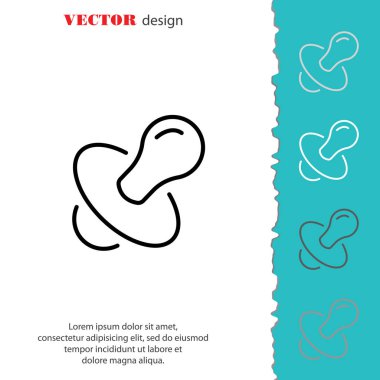 Meme ucu düz simgesi