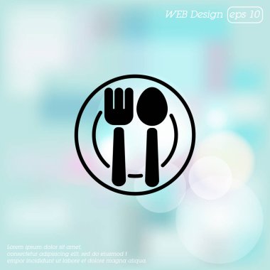 Çatal bıçak takımı web satırı simgesi