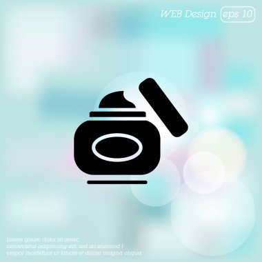  Yüz kremi web satırı simgesi