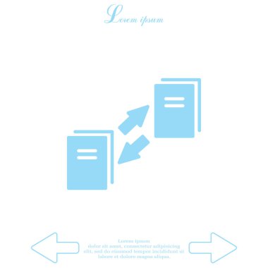 veri aktarım simgesini işaret