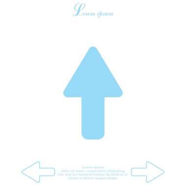 Simge yukarı yön ok