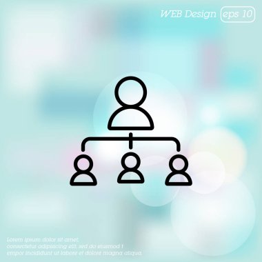 Yönetimi düz simgesini