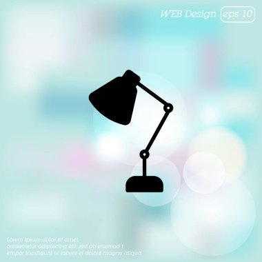 tripod lamba düz simgesi