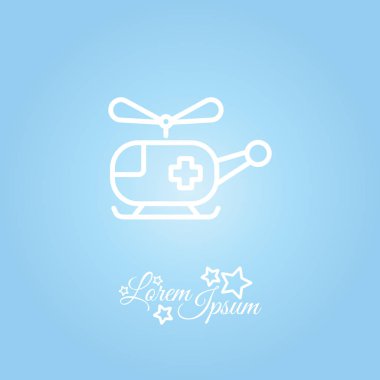 uçan helikopter ambulans