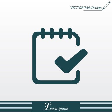 Yapılacak iş düz simgesi 