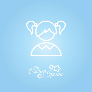 Kız öğrenci web simgesi