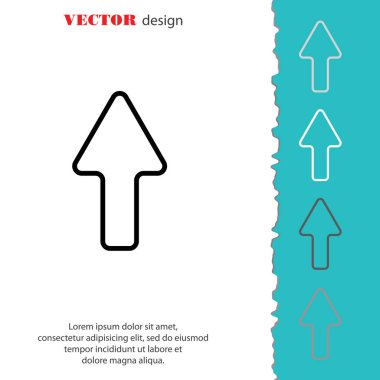 Simge yukarı yön ok