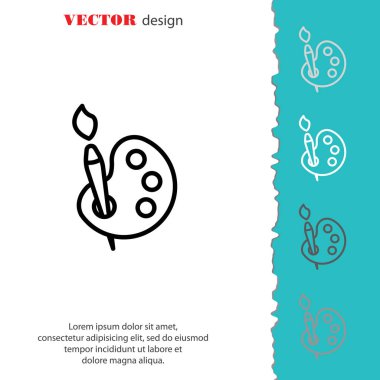 Fırça ve boya simgesi