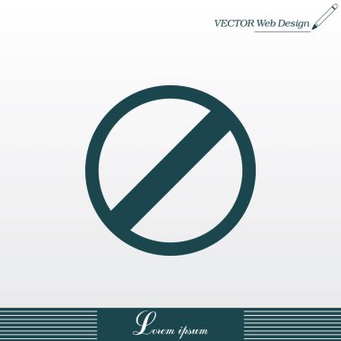 Kısıtlı simgesi tasarım