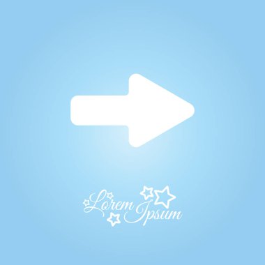 ok sağ çizgi simgesi